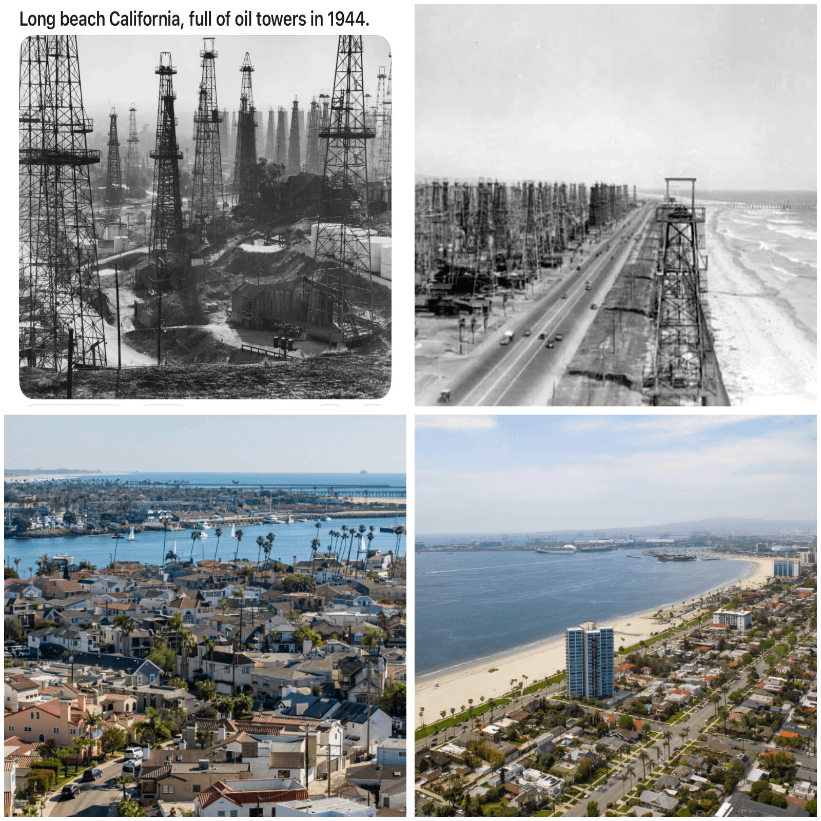 Long Beach, California: from an oil field in the 1940s to a modern coastal city today[796X796].