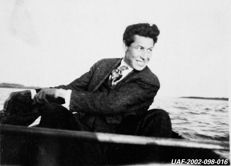 Walter Harper of Tanana, AK, the first man to summit Mt. Denali in 1913 at 20 years old, around when this photo would have been taken. He died only 5 years later on his honeymoon on the SS Princess Sophia, which sank in 1918 killing all 353 passengers. [800×576]