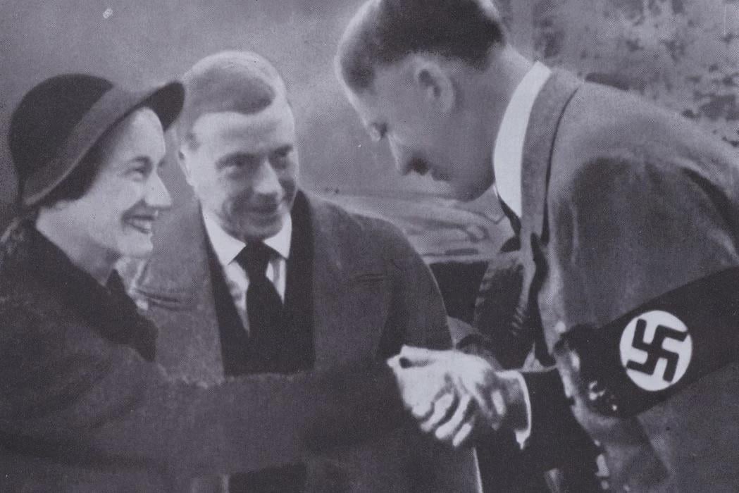 Wallis Simpson and Prince Edward meet Adolf Hitler, October 1937. [1049×700]