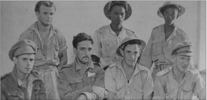 The ‘Tobruk 7’ who were given a staff car by General Klopper and ordered to escape from Tobruk during its capture by the Axis. June/July 1942 [841×406]