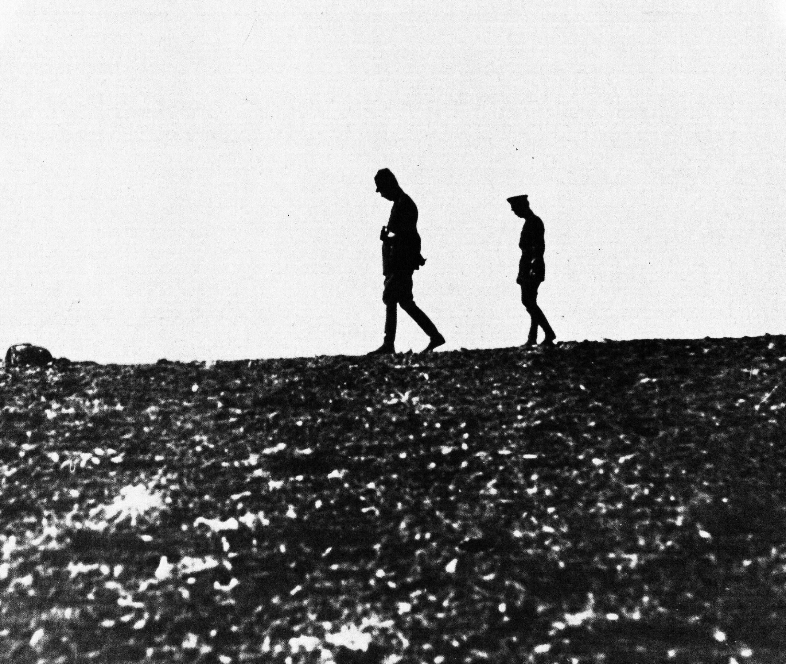 The silhouettes of the two Pahlavi Shahs of Iran, Reza & his son (then Crown-Prince) Mohammed-Reza, 1930’s. Reza ruled the country from 1921-41 after a coup that took power from the Qajar dynasty (only becoming Shah in 1925.) Mohammed reigned from 1941 until the 1979 Iranian revolution (2629×2223)