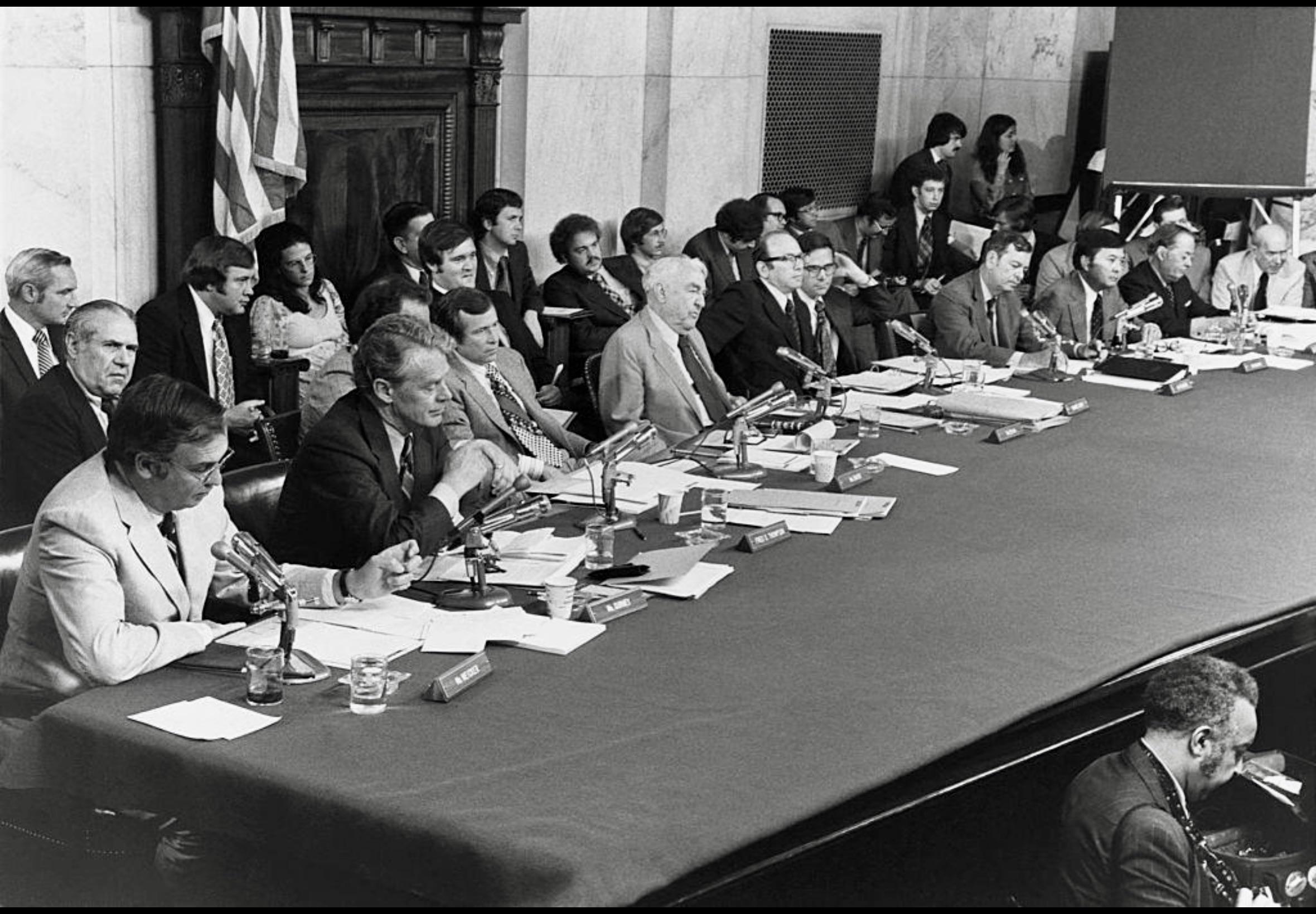 U.S. Senate Watergate hearings in Washington, D.C., May 17, 1973 [1500 × 1000]