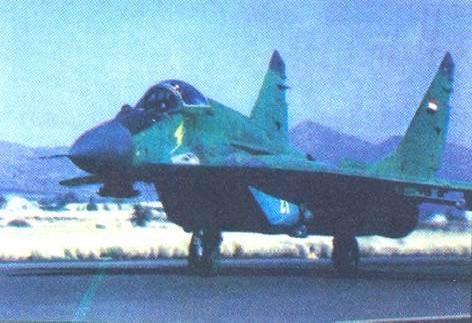 Mikoyan MiG-29 “Fulcrum-C” multirole fighter jet, which belonged to the South Yemeni Air Force – during the Yemeni Civil War of May – July, 1994. [472 x 323]