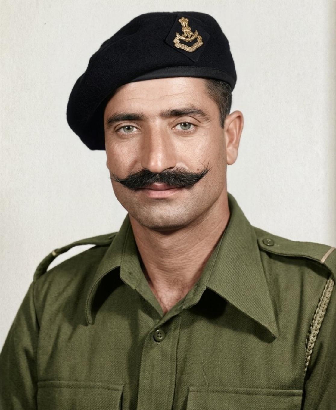 Dogra Rajput soldier, 1954 [1116 x 1362]