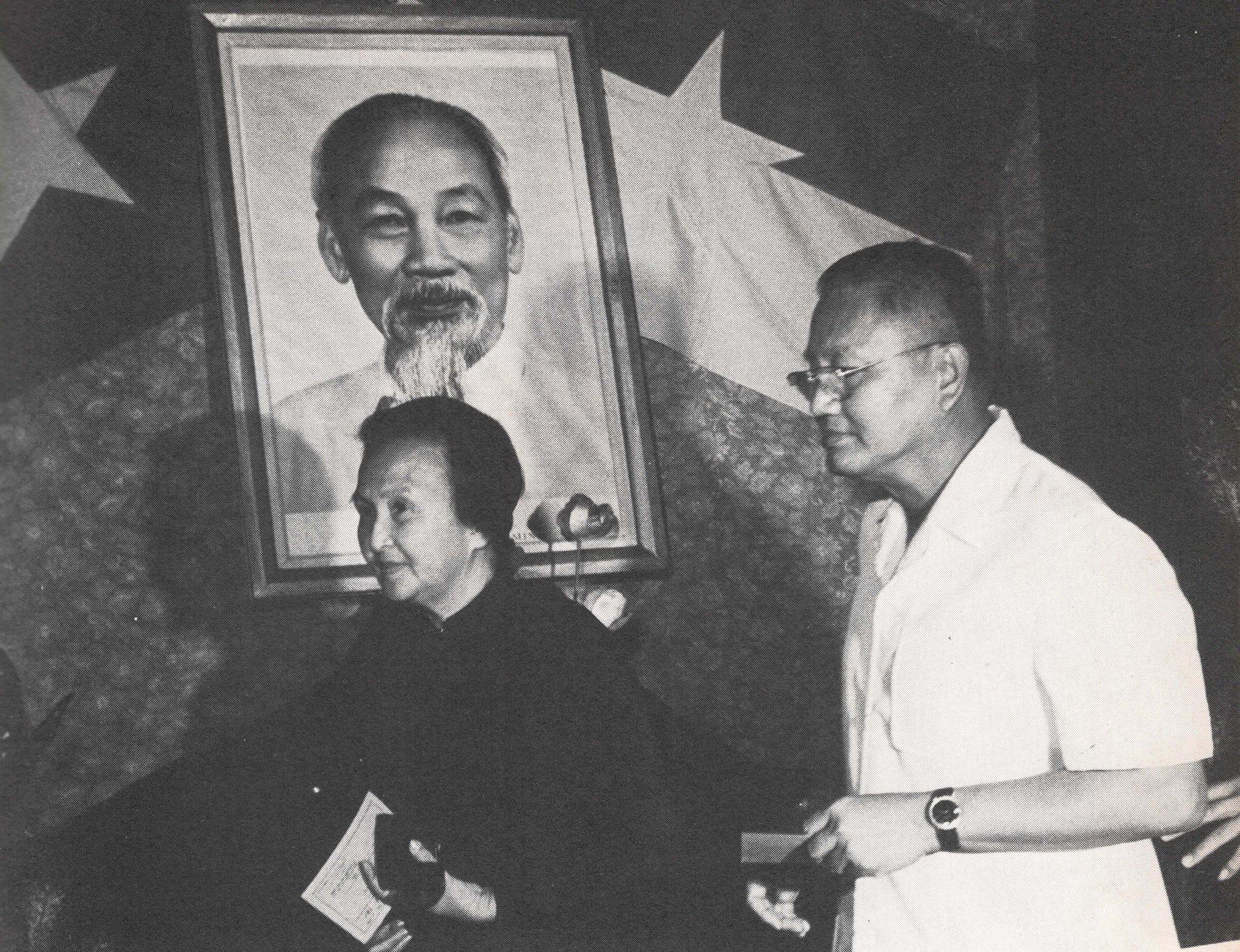 Last President of the Republic of Vietnam (South Vietnam) Dương Văn Minh and his wife, cast their votes in the general election for the National Assembly of a unified Socialist Republic of Vietnam – April 25, 1976 [2048×1572]