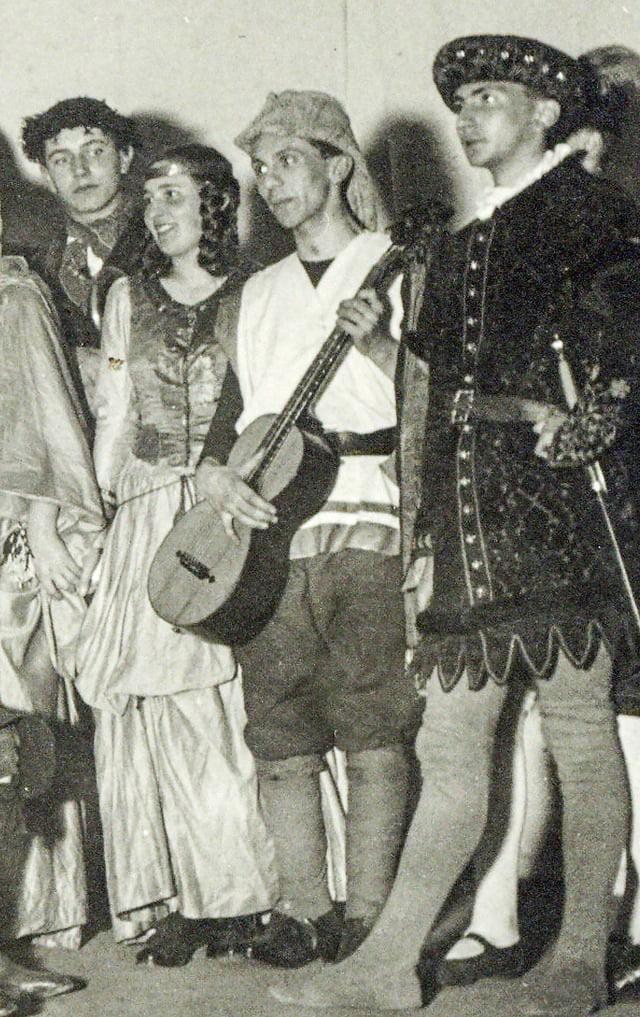 Future Reich Chancellor of the German Reich Joseph Goebbels performing in a school play. He was around 18 years old here. 1915, [640×1070]
