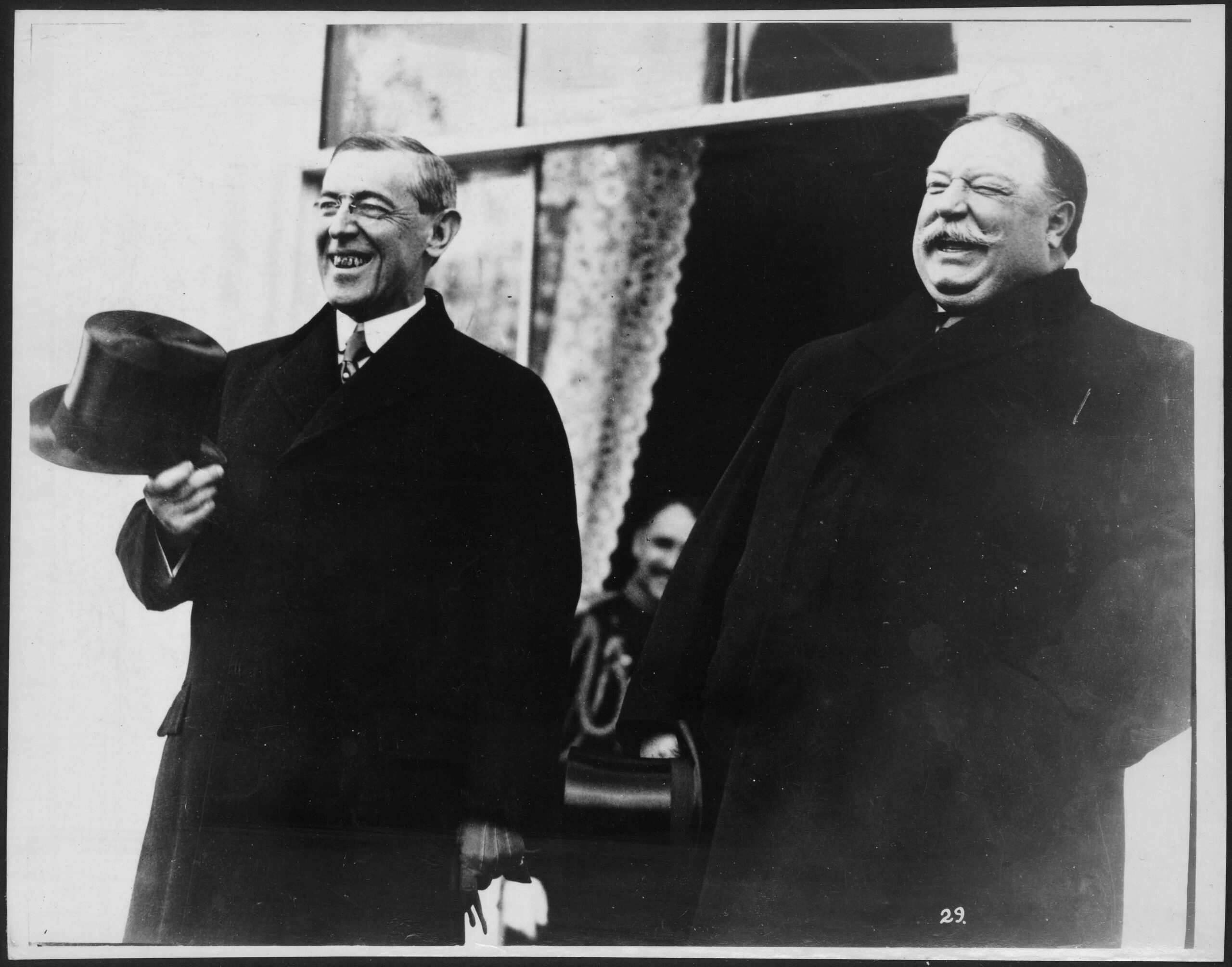 US President-elect Woodrow Wilson and President William Howard Taft laughing it up at the White House prior to Wilson’s inauguration ceremony, March 4, 1913 (3825×3000)