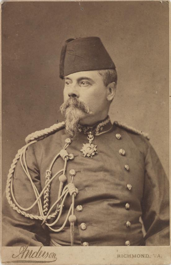 Confederate General Raleigh E. Colston In Egyptian uniform (The Noble Gentleman and The Black Angel story inside) (1870s) [551×850]