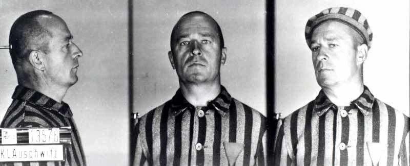 Teofil Dziama (1895-1943) Lt. Colonel Pilot of the Polish Air Force and Polish resistance soldier. Arrested with his family in 1940. Member of resistance in Auschwitz. Executed with 54 others on 11 October 1943. Auschwitz, Occupied Poland, 6 April 1941. [800×325]