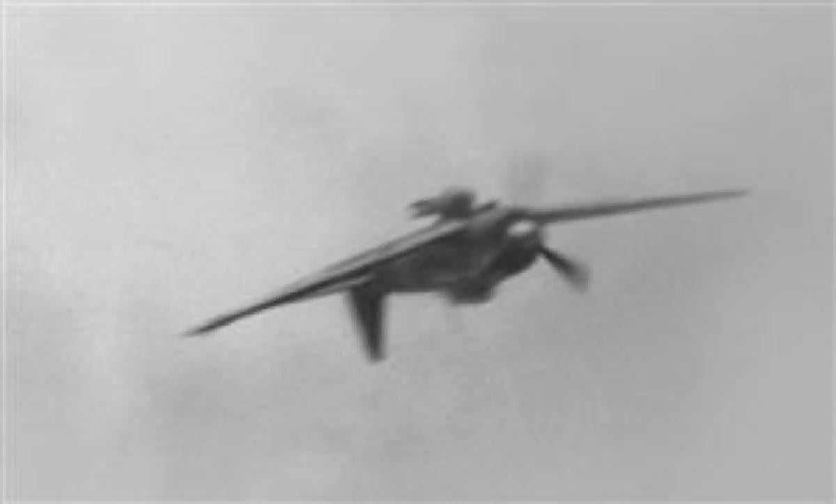 Lt. Shunsuke Tomiyasu flips his Zero inverted moments before smashing into USS Enterprise’s forward elevator, knocking her out of the war, 14 May 1945. More in the comments. [1200×724]