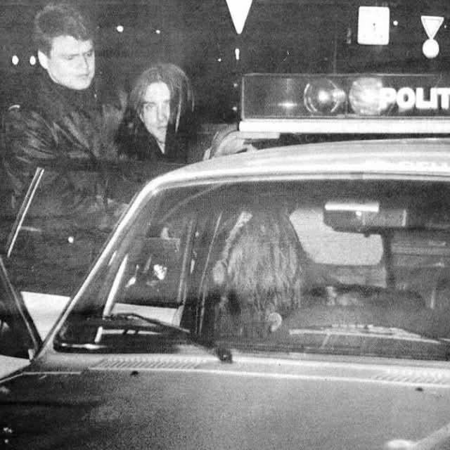 Varg Vikernes is escorted by police following his arrest on 19 August 1993, shortly after the killing of Øystein Aarseth in Oslo, a case that shook Norway’s black metal scene [640×640]