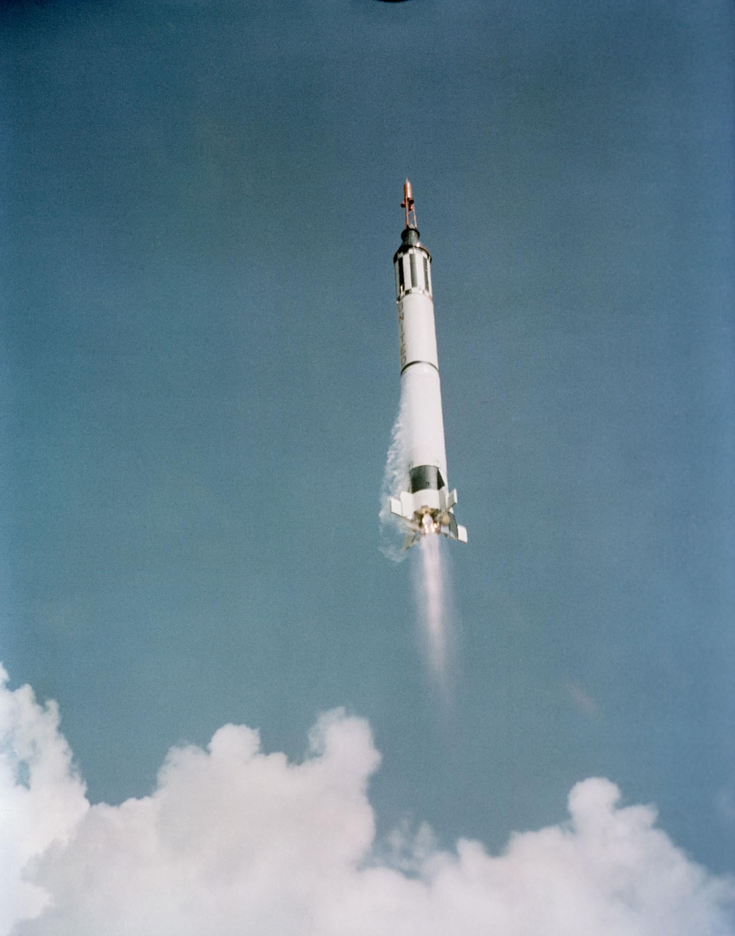 Freedom 7 launches Alan Shepard on the United States first human spaceflight, May 5, 1961 [1507×1920]
