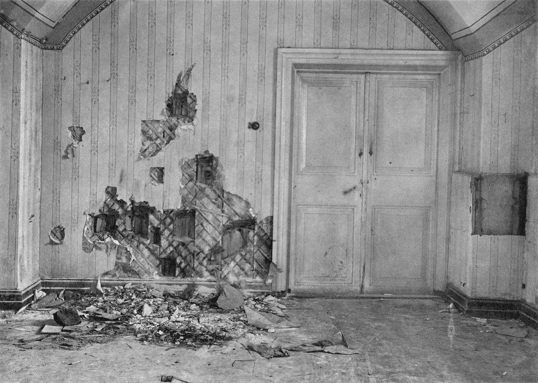 On July 17, 1918, Tsar Nicholas II, his wife Alexandra, and their five children were brought down to this basement and executed by the Bolsheviks in Yekaterinburg, ending more than 300 years of Romanov rule. [1080×768]
