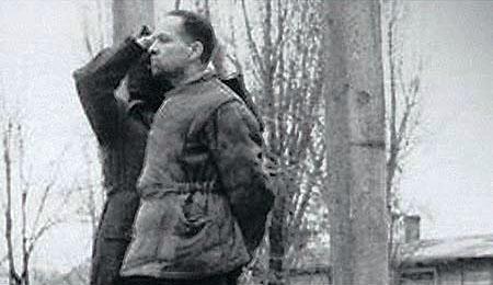 Rudolph Höss, Commandant of Auschwitz, immediately prior to his execution by hanging in Oświęcim, Poland (10 April 1947) [450×260]