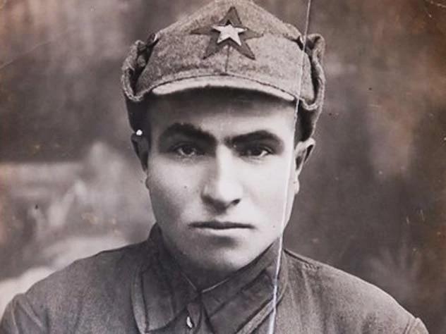 Private Semyon Hitler, 1942. He fought in World War II for the Soviet Union and performed a heroic act in Odessa. He later died in Crimea in 1942. [632×474]