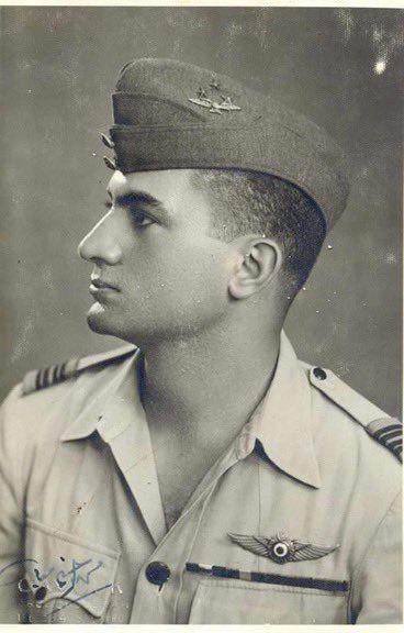 A young future president of Egypt hosni mubarak during his time in the airforce (1950s) (368×576)