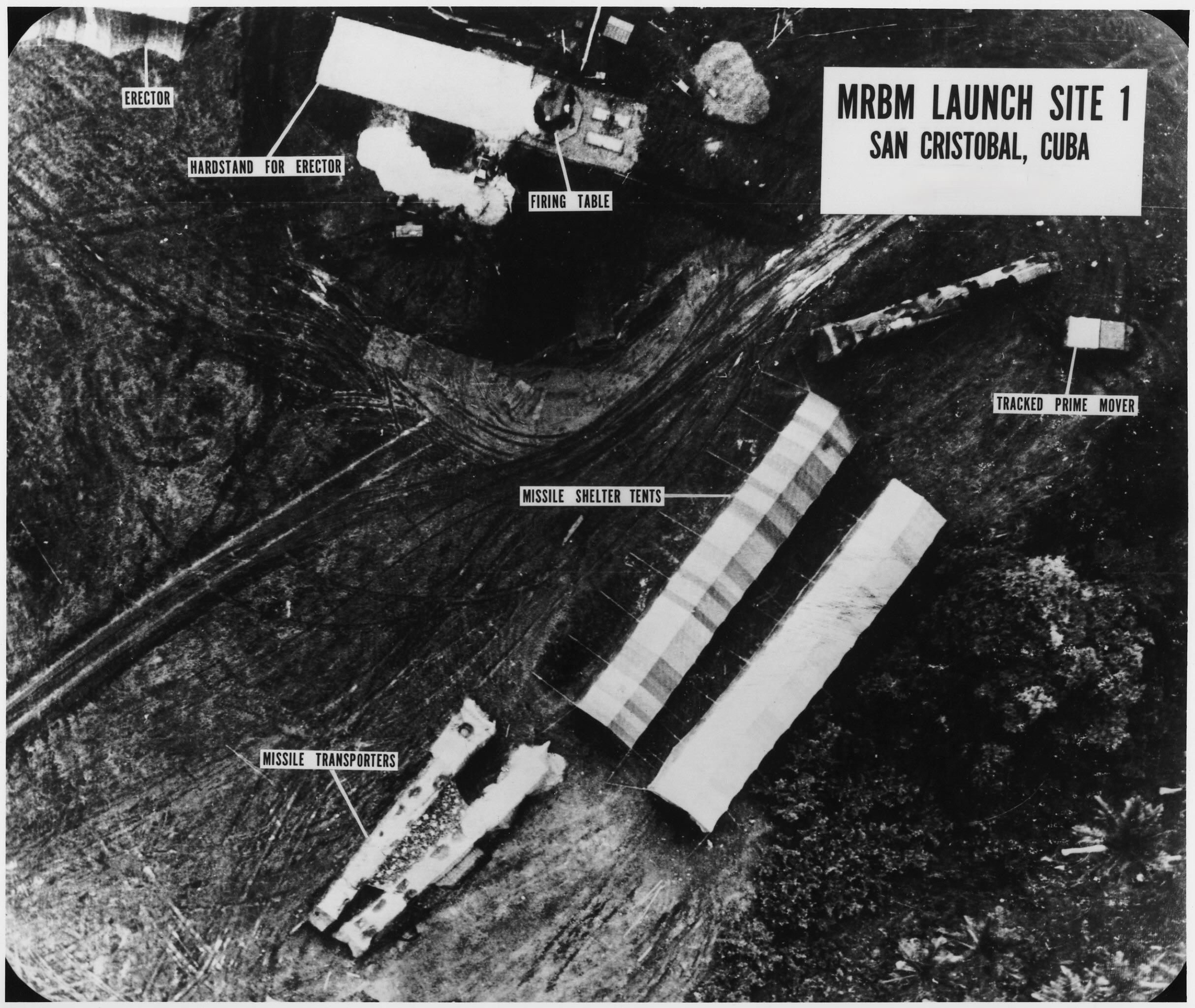 A briefing slide presented to President Kennedy during the Cuban Missile Crisis. (1962) [2428×2048]