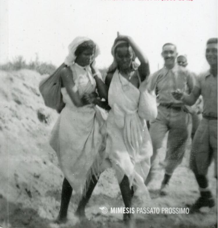 Recently declassified photograph showing Italian settlers harrassing local East African women (Italian East Africa, late 1930’s) [750 × 784]