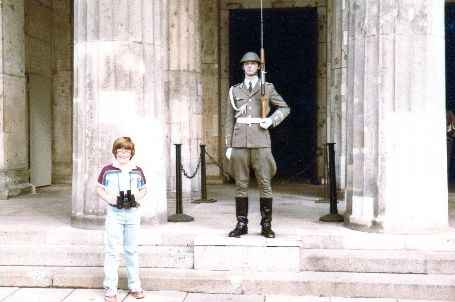 Me at die Neue Wache, the German Tomb of the Unknown Soldier, East Berlin, 1983 [1487×989]