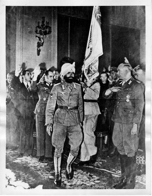 A Sikh Soldier of the Indian Legion attends a function in Berlin. 1944 (596 x 768)