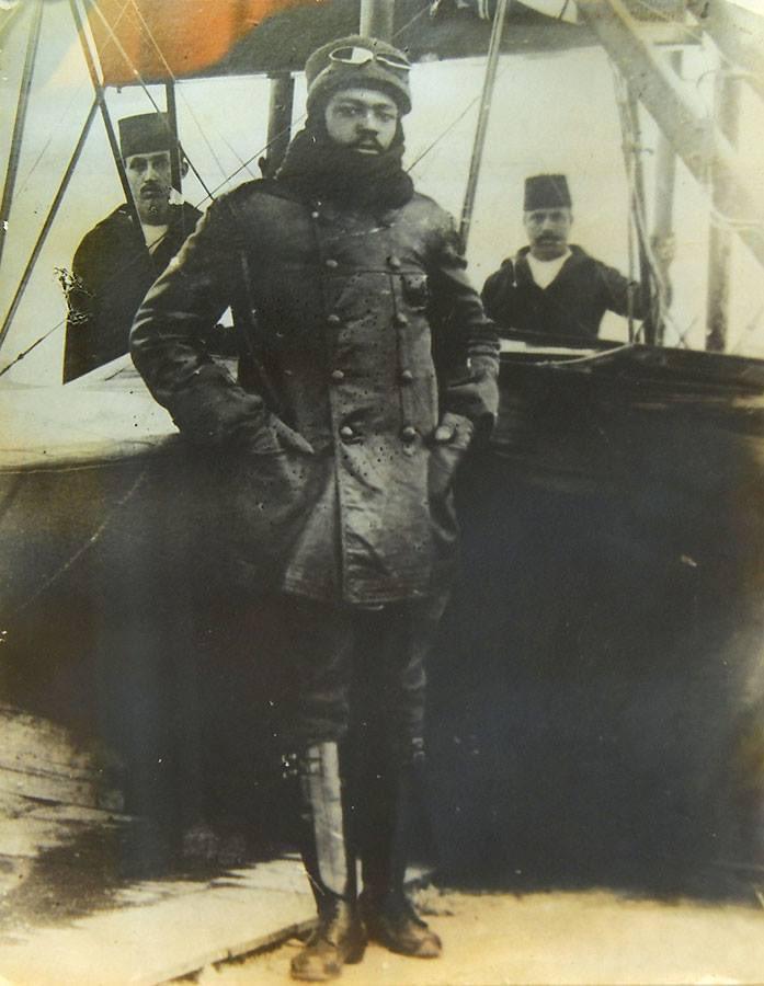 The world’s first black pilot: Ottoman Empire Pilot Ahmed Ali Efendi (1916) (700×911)