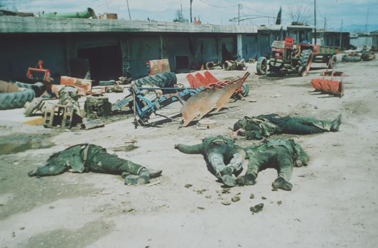 March 31, 1988 file photo, bodies are seen near the town of Halabja, Iraq (770 x 506) pixels