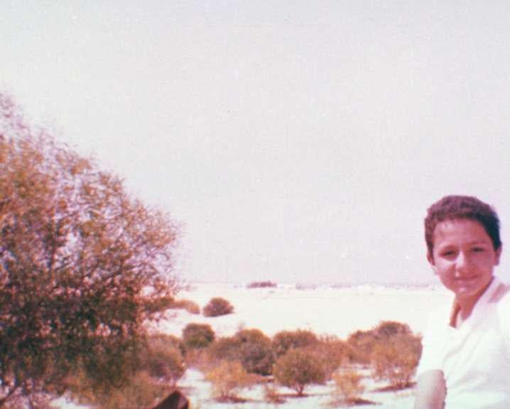 A young Mohamed Atta in the desert. Atta would go on to crash American Airlines Flight 11 into the North Tower of the World Trade Center in 2001. Photo was taken mid/late 1970s, likely in Egypt. [718×575]