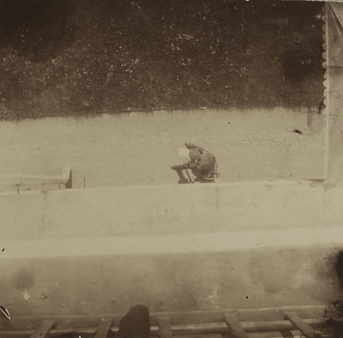 Photograph of a guard taken by one of Nicholas II’s daughters during the family’s house arrest at the Alexander Palace, summer 1917 [1188×1170]