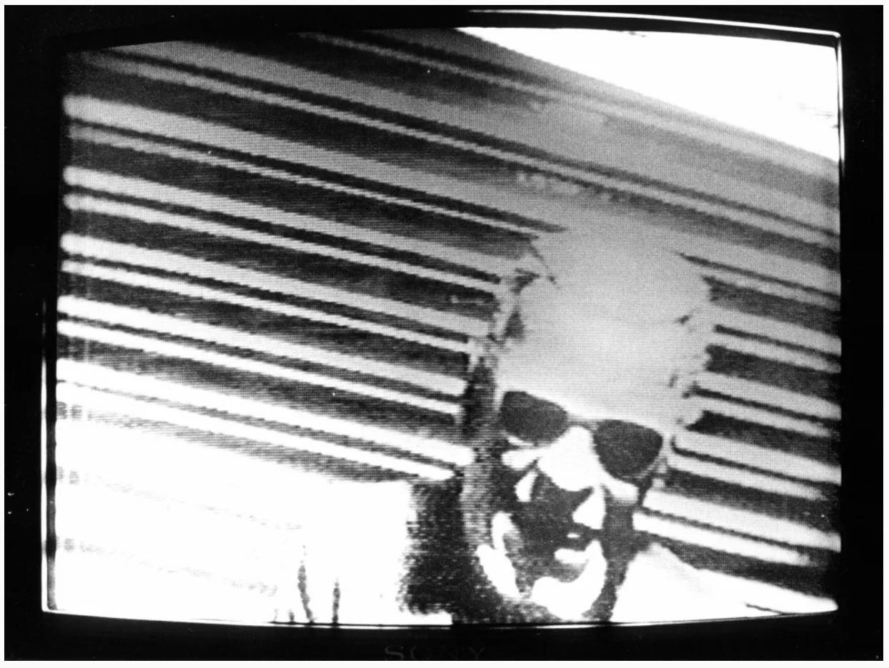 An unidentified person wearing a Max Headroom mask hijacks Chicago television broadcasts in one of the strangest unsolved media incidents in U.S. history. Chicago, Illinois, November 22, 1987 [1244×935]