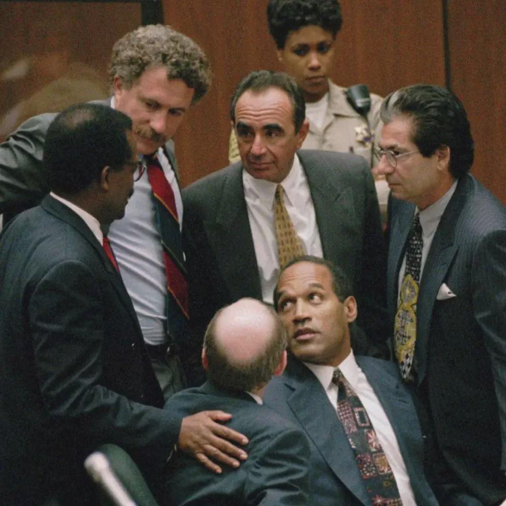 OJ Simpson and the Dream Team c. June 1995 Los Angeles County Superior Court [1000×1000]