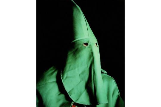 A 1990 photo by of Klansman – Imperial Wizard by Andres Serrano sold for £10,080.00 ($13,530) at Chiswick (UK) on May 21. Presale high estimate was £6,000. (540×360) Reported by Rare Book Hub