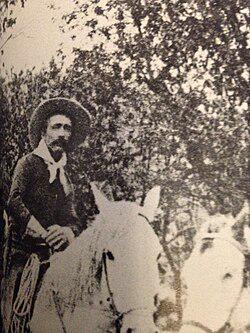 Real Photo of Nate D. Champion. In 1892, in the Johnson County War siege, he was surrounded in a cabin and held off 50  hired gunmen before being killed. [250×333]