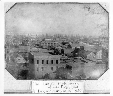 Oldest known photo of San Francisco 1850 [472 × 400 px]