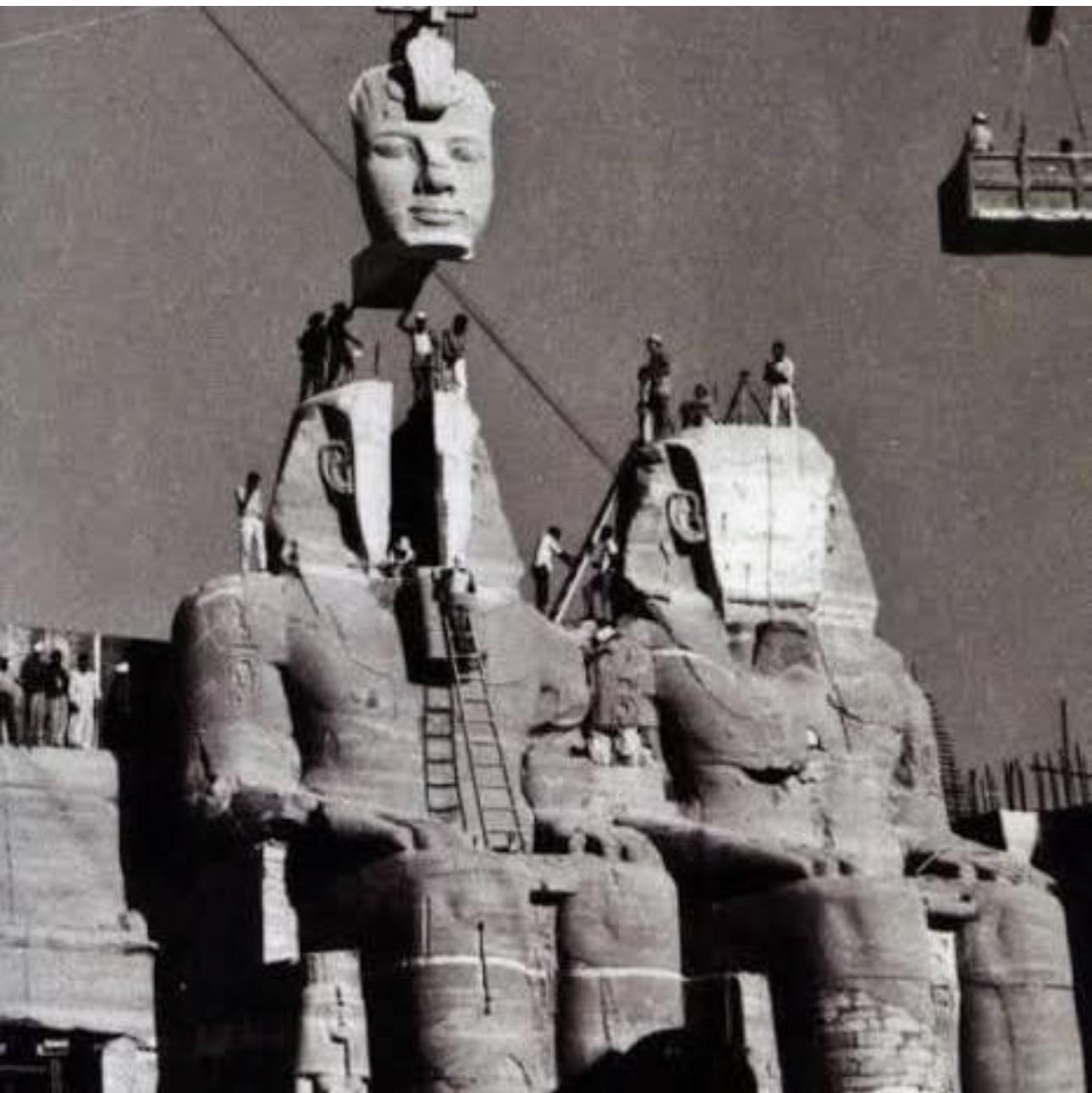 Relocation of the Abu Simbel temple, 1964-1968 [1290×1291]