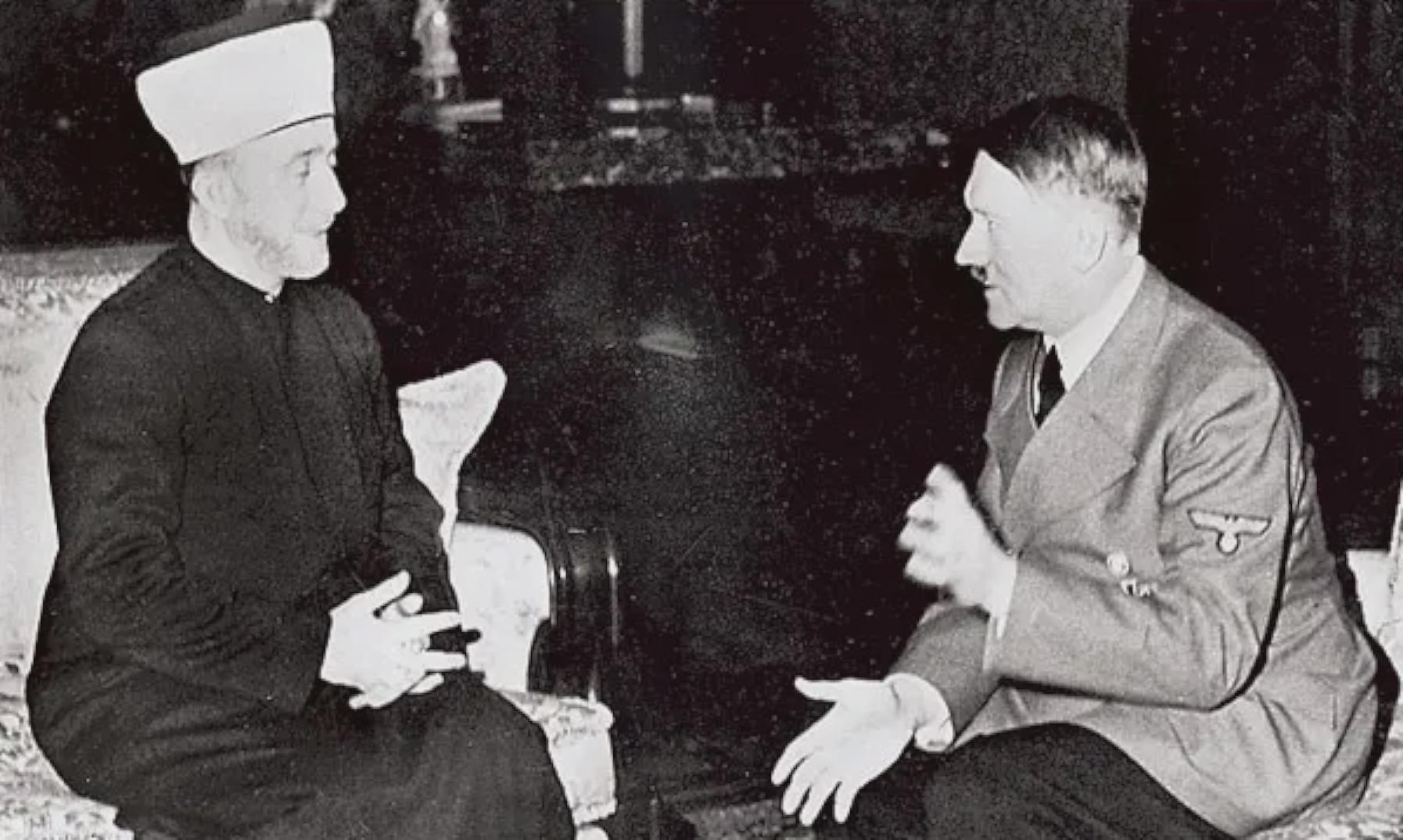 Palestinian Arab leader Amin al-Husseini meets with Adolf Hitler in Berlin to negotiate a wartime alliance, 1941 [1794×1074]