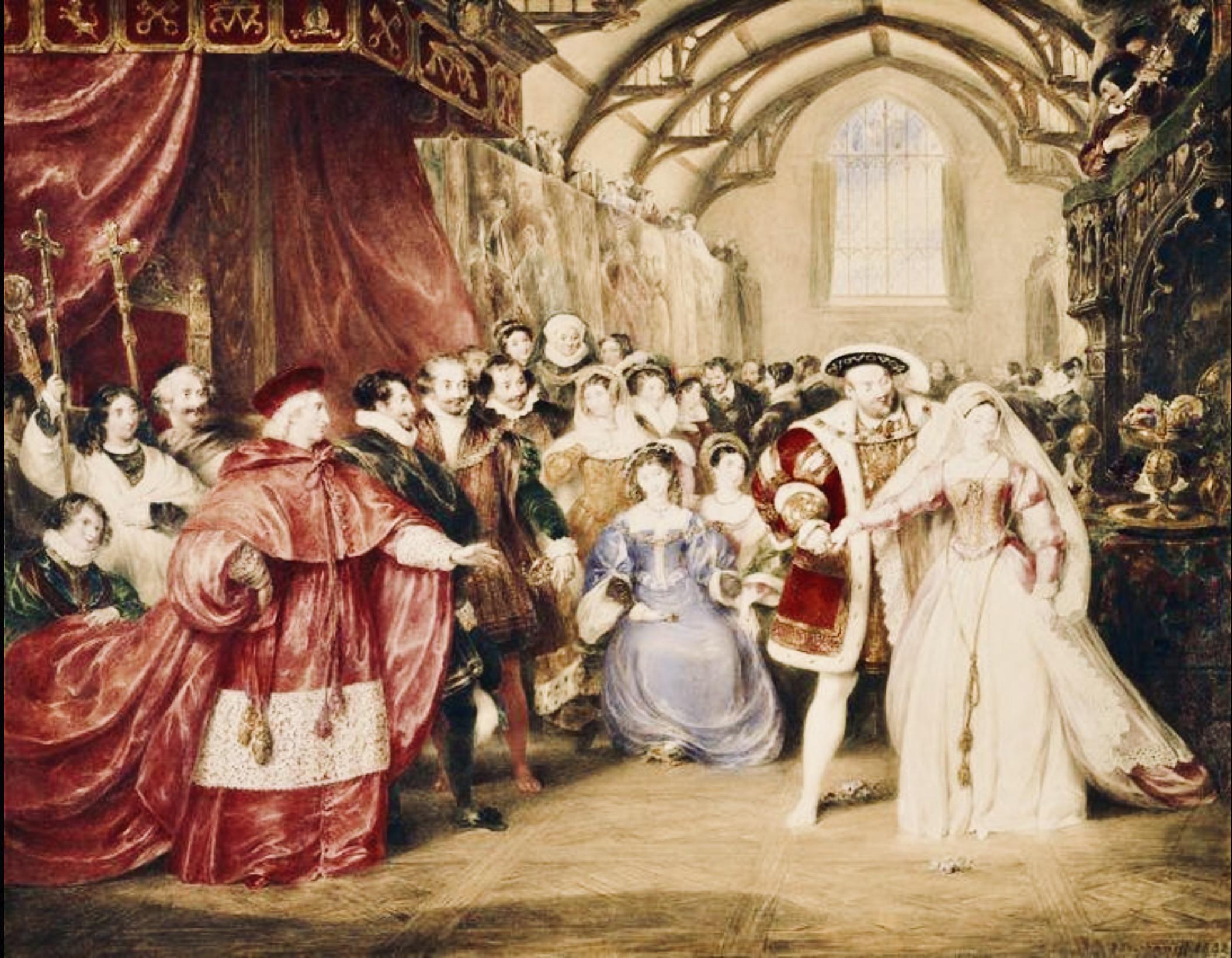William Maw Egley’s 19th-century painting depicting Anne Boleyn before her execution at the Tower of London in 1536, painted c.1840s [1536 × 864]