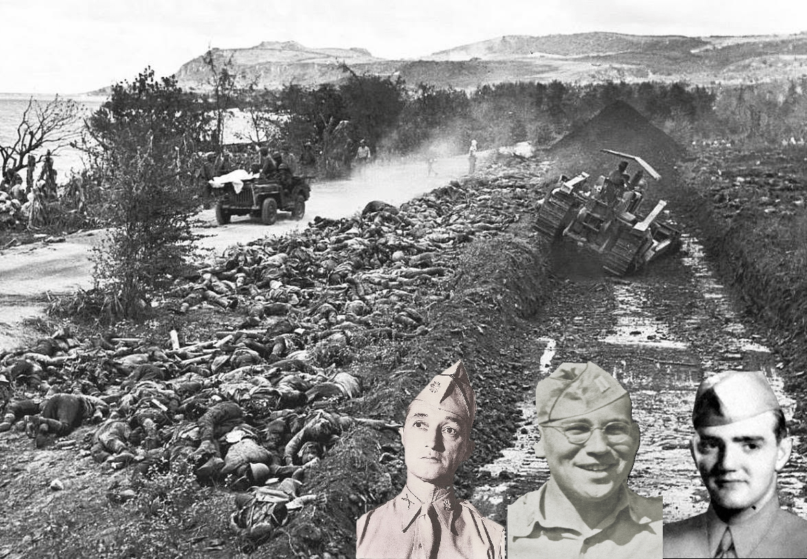 Aftermath of the Largest Banzai Charge of WW2, Where Over 4,3000 Japanese Soldiers Charged the US Army During the Battle of Saipan, 7 July 1944.  Three US Army Soldiers were Posthumously Awarded the Medal of Honor for their Lone Man Stands, Stories in Caption [1175×814]