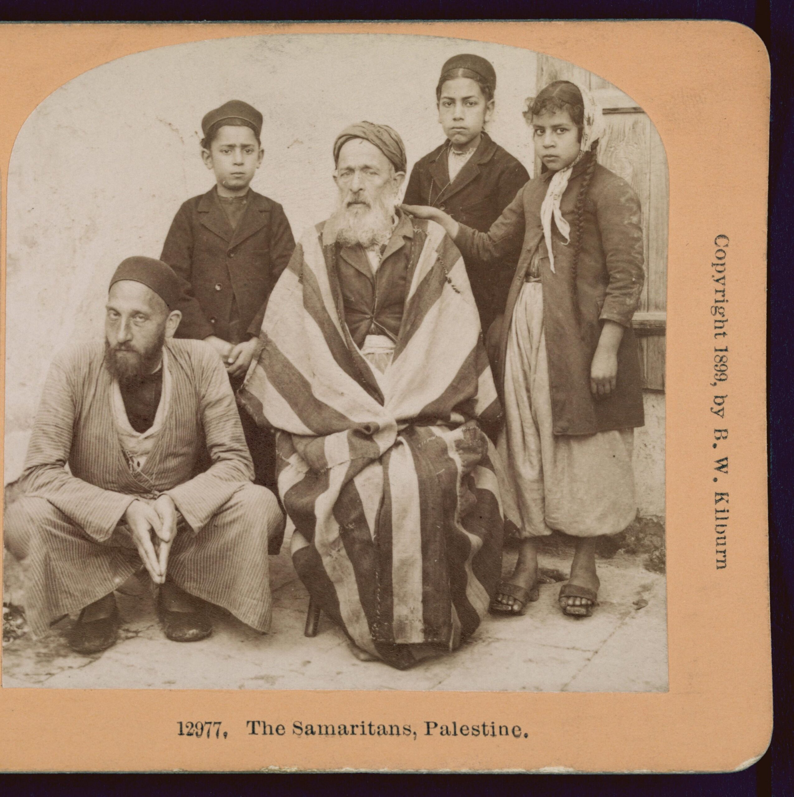 Samaritan family in Palestine, 1899. Now only 900 left alive [2800×2800]