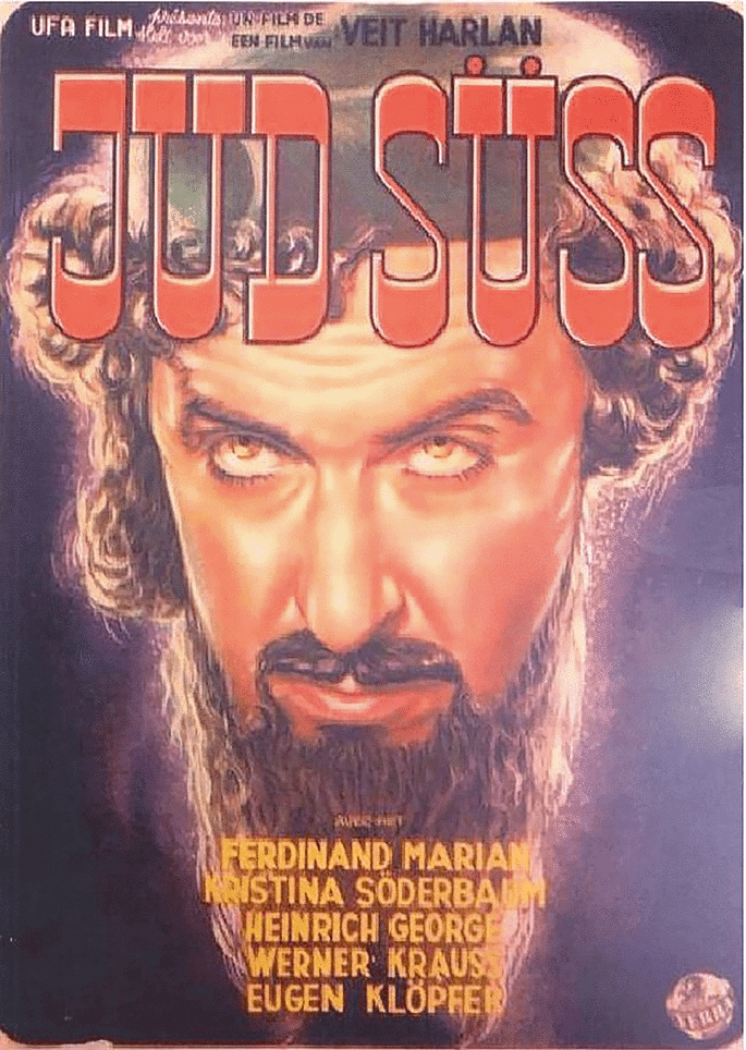 Movie poster for “Jud Suss” an anti-Semitic, Nazi propaganda film produced by Joseph Goebbels. Premiered in Berlin, Germany, September,1940 [680×960]