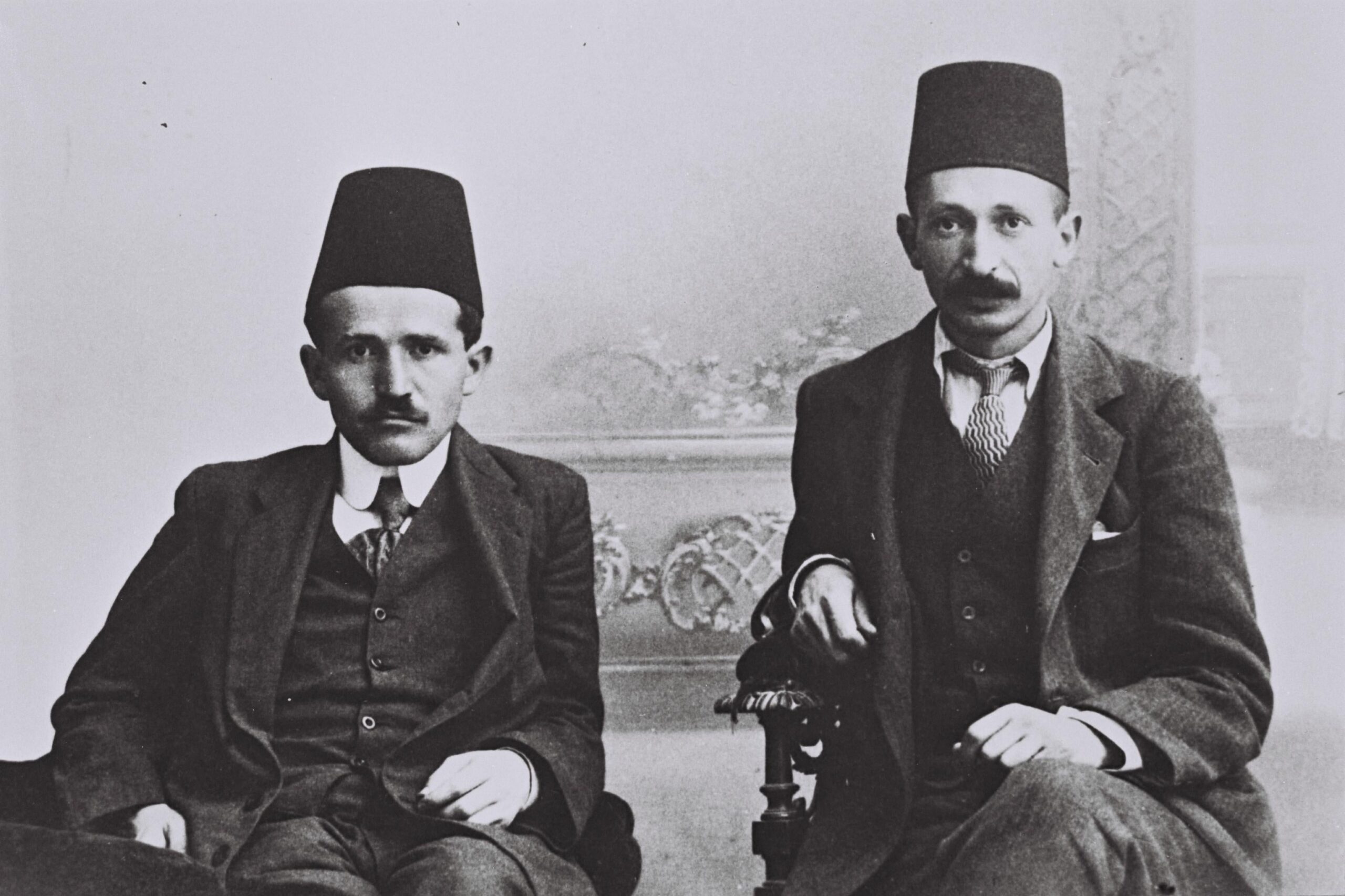 The first prime minister and second president of Israel, David Ben-Gurion and Yitzhak Ben-Zvi while studying at Istanbul University law school, 1913 [3074×2047]