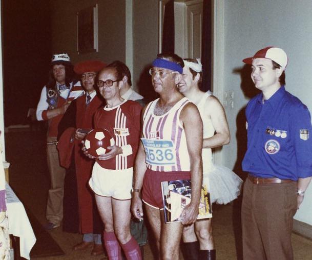 East German Stasi costume party where they dressed up as people they were monitoring. 1970s/80s. [609 x 507]