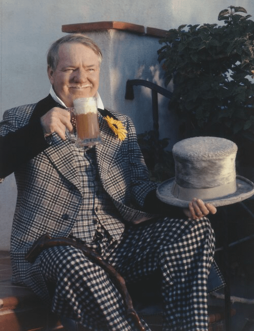Portrait of W. C. Fields, taken by Harry Warnecke and Lee Lennings Elkins on Color carbon print. Circa 1938 [3715 x 4839]