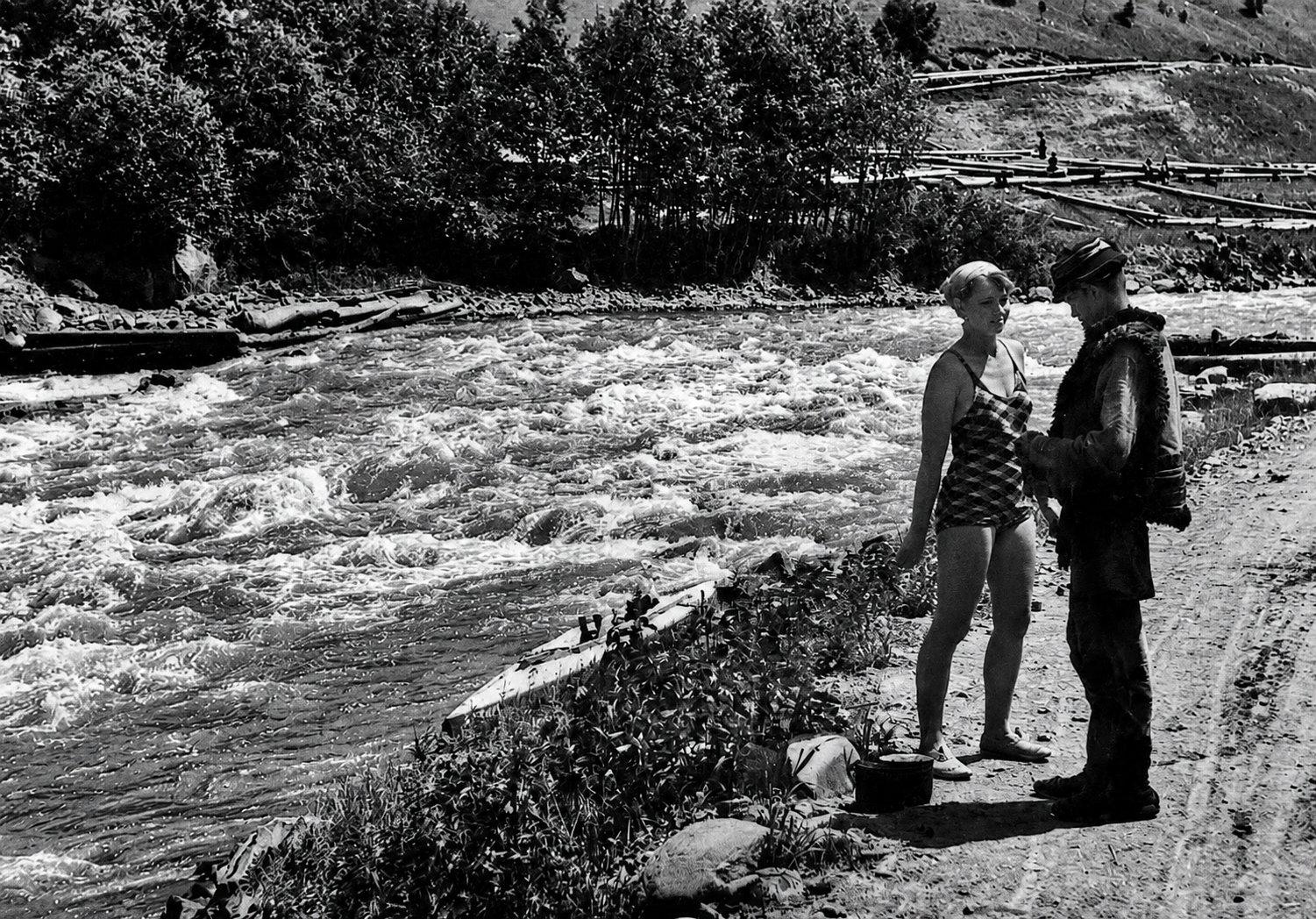 Kayaking trip on the Czeremosz River, Eastern Carpathians, Poland (now Ukraine), 1938. [1501×1048]