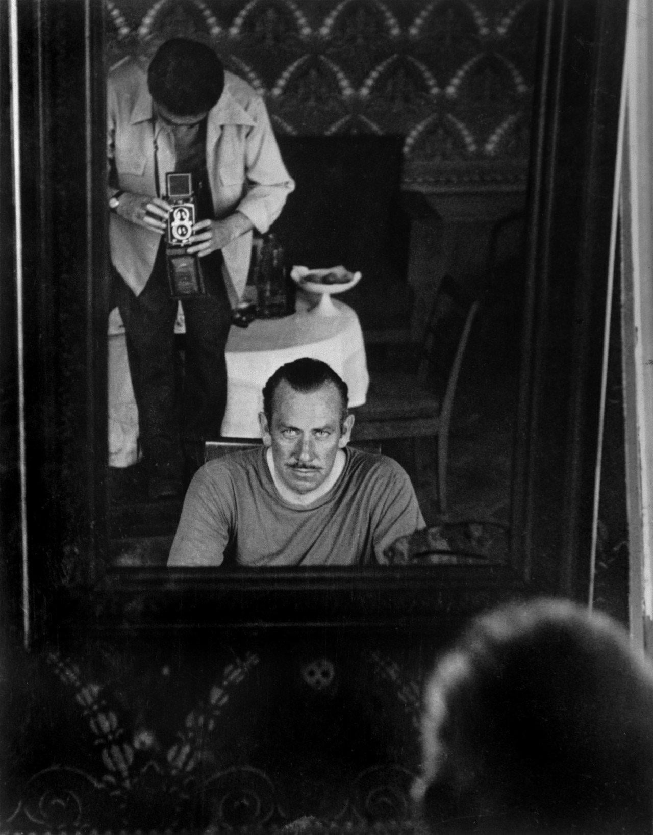 John Steinbeck and Robert Capa in Kyiv after WW2, 1946 [1280 x 1637]